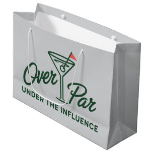 Golfcadeau boven par en onder invloed Golf Groot Cadeauzakje