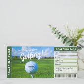 Golfcadeau Certificaat Instapkaart (Staand voorkant)