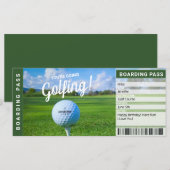 Golfcadeau Certificaat Instapkaart (Voorkant / Achterkant)