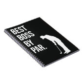 Golfcadeaus voor Boss Funny Golfer Best Boss by Pa Notitieboek (Rechterzijde)