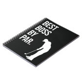 Golfcadeaus voor Boss Funny Golfer Best Boss by Pa Notitieboek (Linkerzijde)