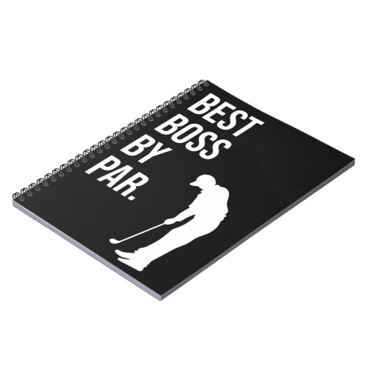 Golfcadeaus voor Boss Funny Golfer Best Boss by Pa Notitieboek (Linkerzijde)