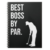 Golfcadeaus voor Boss Funny Golfer Best Boss by Pa Notitieboek (Voorkant)