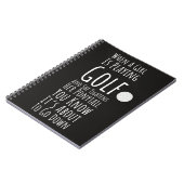 Golfcadeaus voor meisjes Vrouw Golfer Vrouwen Spel Notitieboek (Linkerzijde)