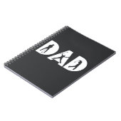 Golfcadeaus voor pa Golfer Lover Simple Black Whit Notitieboek (Linkerzijde)