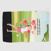 Golfcadeaus voor Valentijnsdag aan Golfer Golf Tow Golfhanddoek (Horizontaal)