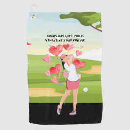 Golfcadeaus voor Valentijnsdag aan Golfer Golf Tow Golfhanddoek