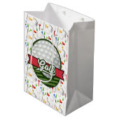 Golfcadeautas Medium Cadeauzakje (Voorkant Gekanteld)