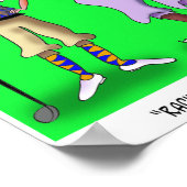 GolfCartoon 9528 Poster (Hoek)