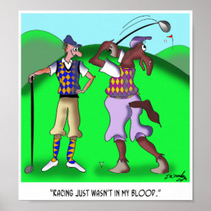 GolfCartoon 9528 Poster