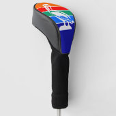 Golfchauffeur Hoesje met de vlag van Sint-Petersbu Golfheadcover (Schuin)