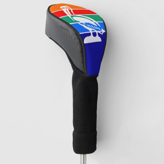 Golfchauffeur Hoesje met de vlag van Sint-Petersbu Golfheadcover (Schuin)