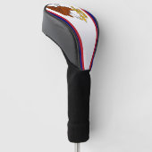 Golfchauffeur Hoesje met vlag van Amerikaans-Samoa Golfheadcover (Schuin)