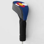 Golfchauffeur Hoesje met vlag van Colorado, Vereni Golfheadcover (Schuin)