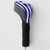 Golfchauffeur Hoesje met vlag van Griekenland Golfheadcover (Schuin)