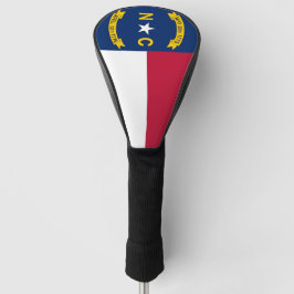 Golfchauffeur Hoesje met vlag van North Carolina U Golfheadcover