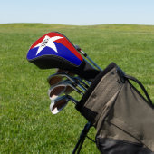 Golfchauffeur Hoesje met vlag van San Antonio, Ver Golfheadcover (Insitu)