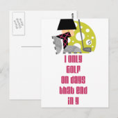 GolfChick Days Briefkaart (Voorkant / Achterkant)
