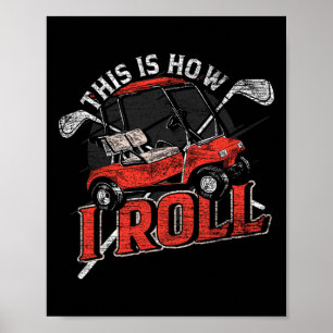 Golfcitaten Funny Golfer Golf - Volwassene Poster