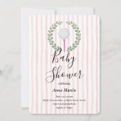 Golfclub Baby shower uitnodiging (Voorkant)