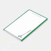 Golfclub & bal Personaliseert Post-it® Notes (Schuin)