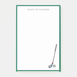 Golfclub & bal Personaliseert Post-it® Notes