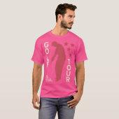 Golfclub bal uit golfen Man golfers T-shirt (Voorkant volledig)