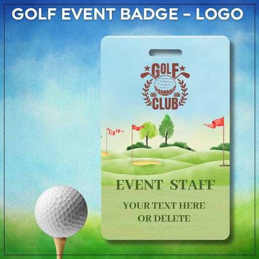 Golfclub competitie logo evenement personeel badge
