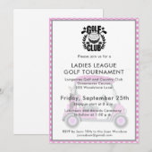 Golfclub Damescompetitie Toernooi Logo Kaart (Voorkant / Achterkant)