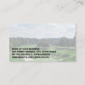 Golfclub en bal | koers visitekaartje (Achterkant)