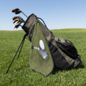 Golfclub en bal op gras Beste Golfhanddoeken Golfhanddoek (Groen)