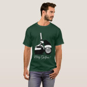 Golfclub en Ball Kerstmis T-shirt (Voorkant volledig)