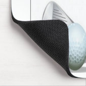 Golfclub en golfbalontwerp muismat (Hoek)