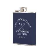 Golfclub en naam lid Navyblauw Heupfles (Links)