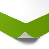 Golfclub en zwarte bal, groene gewoonte poster (Hoek)