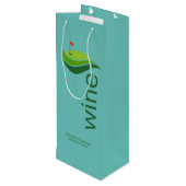 Golfclub/Evenementenpartij Wijn Gift Bag Cadeautas (Achterkant Gekanteld)