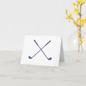 Golfclub gepersonaliseerd monogram Wenskaart Kaart (Gele Bloem)