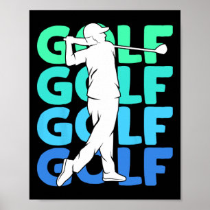 Golfclub Golfen Golfer Kinder Boys Mannen 2 Poster