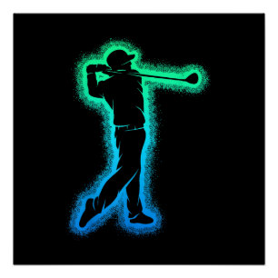 Golfclub Golfer Kinder jongens Mannen Golfen Perfect Poster