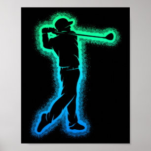 Golfclub Golfer Kinder jongens Mannen Golfen Poster