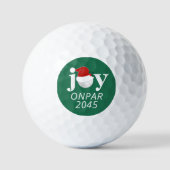 Golfclub Kerstparty Favor Vreugde Modern Groen Golfballen (Voorkant)