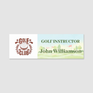 Golfclub League Logo Lid Naam van de gast Naamplaatje