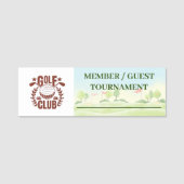 Golfclub League Logo Lid Naam van de gast Naamplaatje (Voorkant)