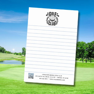 Golfclub Logo en QR Code Lined Post-it® Notes