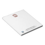 Golfclub Logo en QR Code Unlining Notitieblok (Schuin)