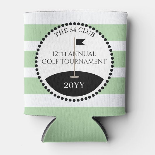 Golfclub Logo naam Blikjeskoeler (Voorkant)