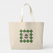 Golfclub Logo & Naam Grote Tote Bag (Achterkant)