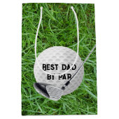Golfclub met bal voor papa medium cadeauzakje (Voorkant)