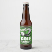 Golfclub NAAM Pro Golfer Speler Gepersonaliseerd Bier Etiket (Voorkant)