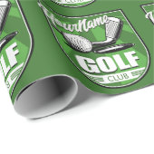 Golfclub NAAM Pro Golfer Speler Gepersonaliseerd   Cadeaupapier (Rol Hoek)